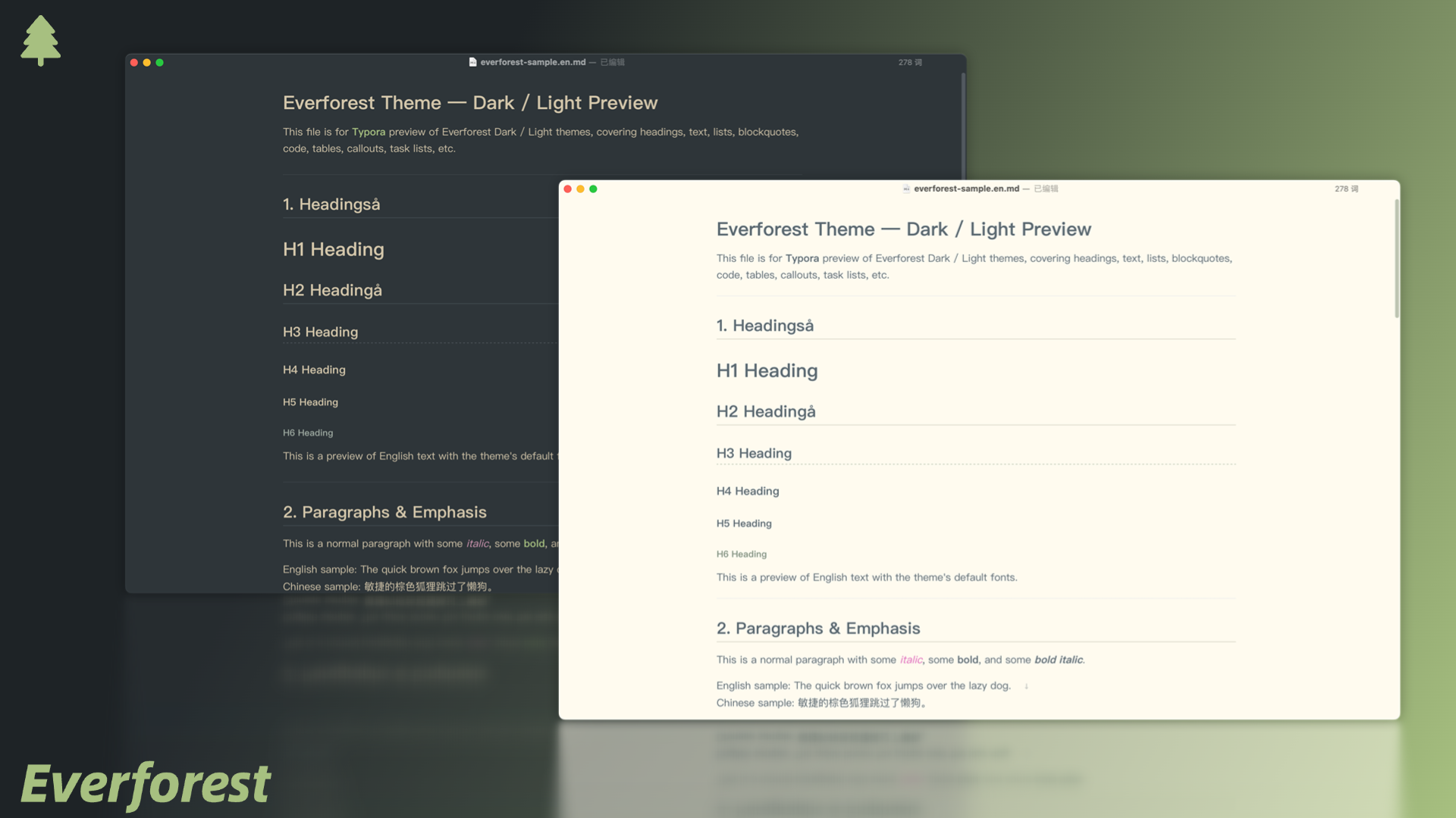 Everforest Theme Preview-1