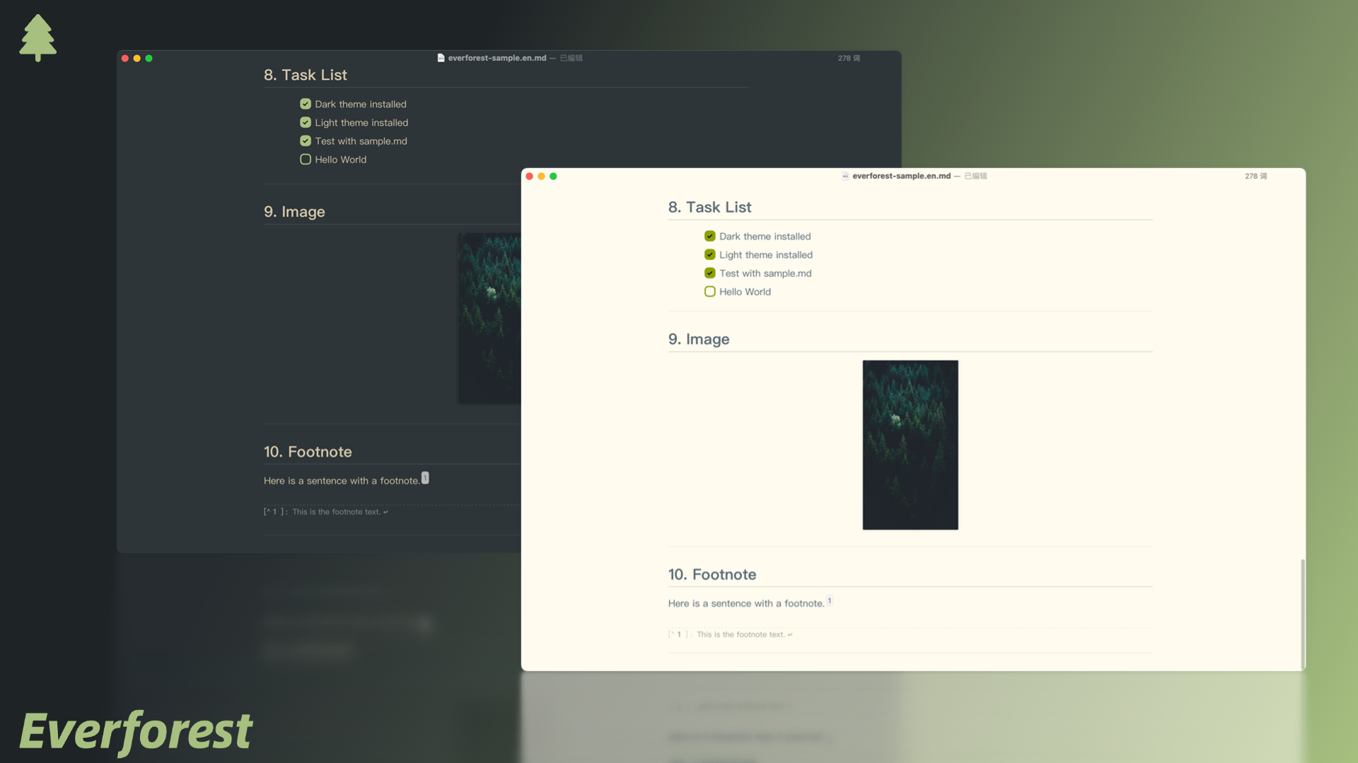 Everforest Theme Preview-4